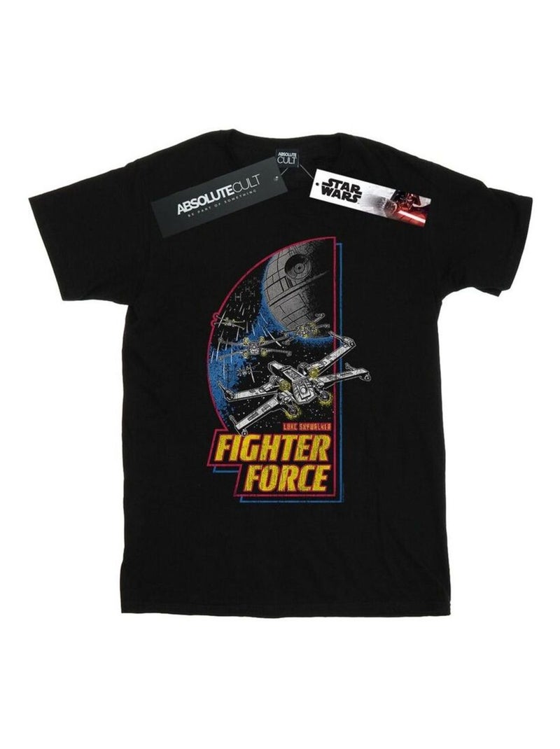 La Guerre des étoiles - T-shirt FIGHTER FORCE Noir - Kiabi