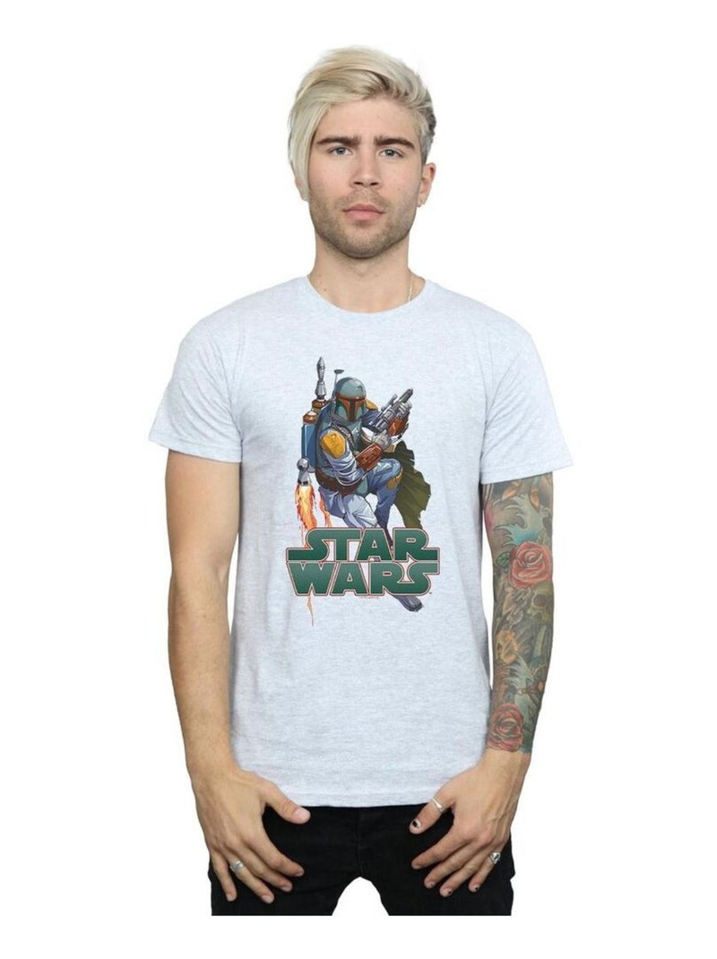 La Guerre des étoiles - T-shirt FIRED UP Gris chiné - Kiabi