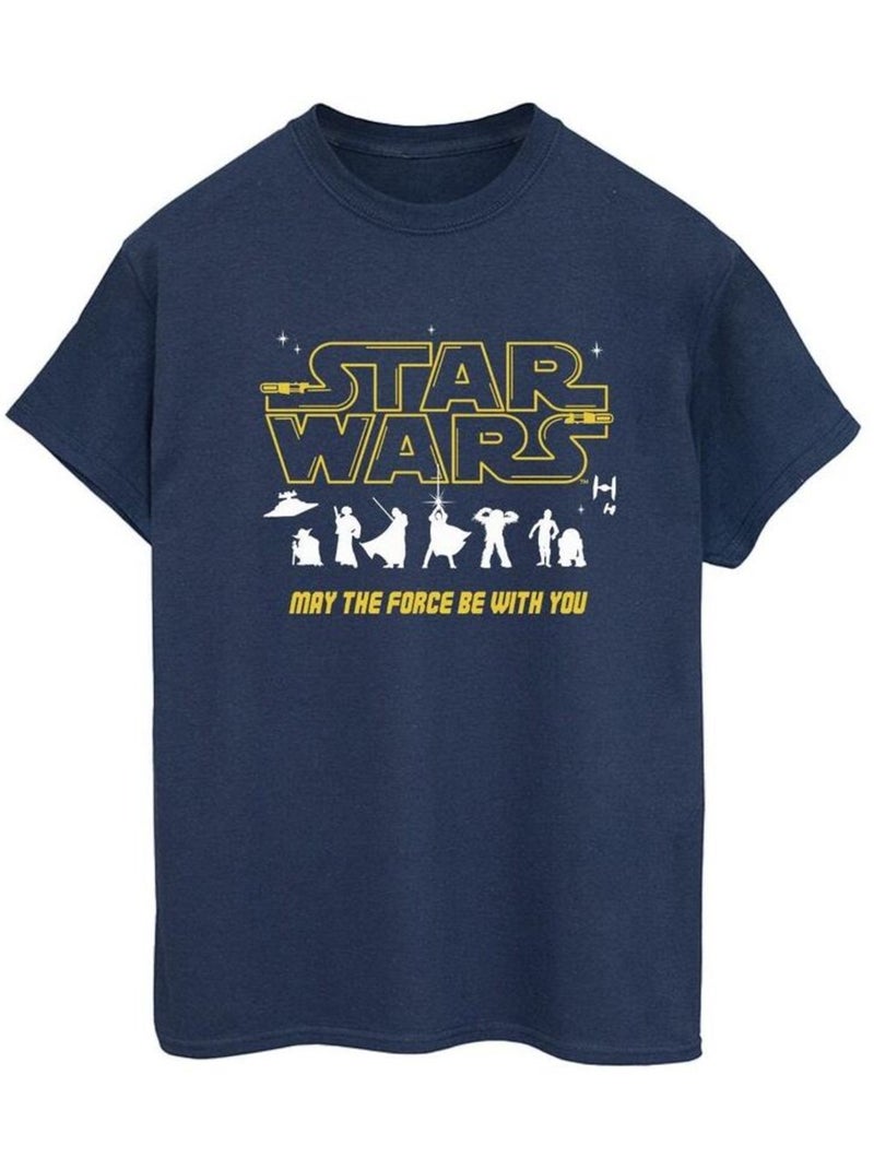 La Guerre des étoiles - T-shirt FORCE Bleu marine - Kiabi