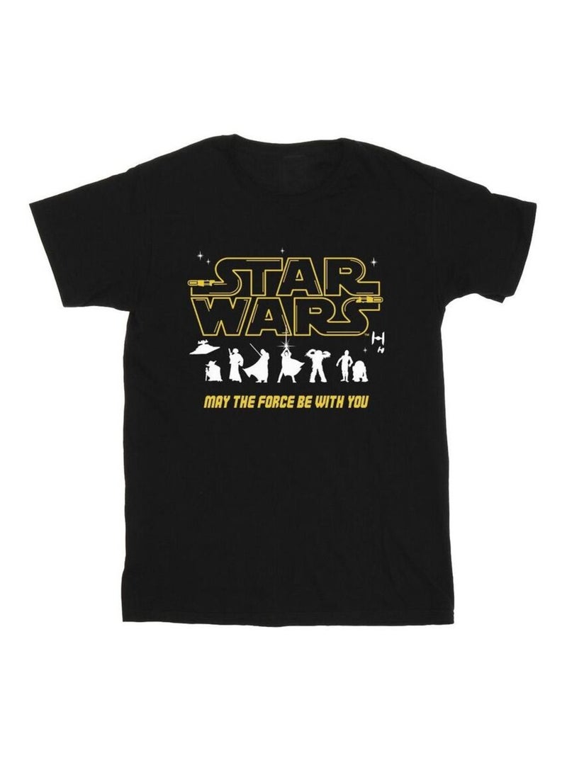 La Guerre des étoiles - T-shirt FORCE Noir - Kiabi