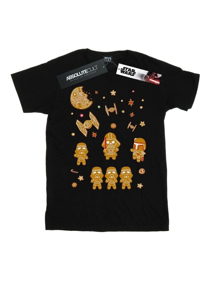 La Guerre des étoiles - T-shirt GINGERBREAD EMPIRE Noir - Kiabi