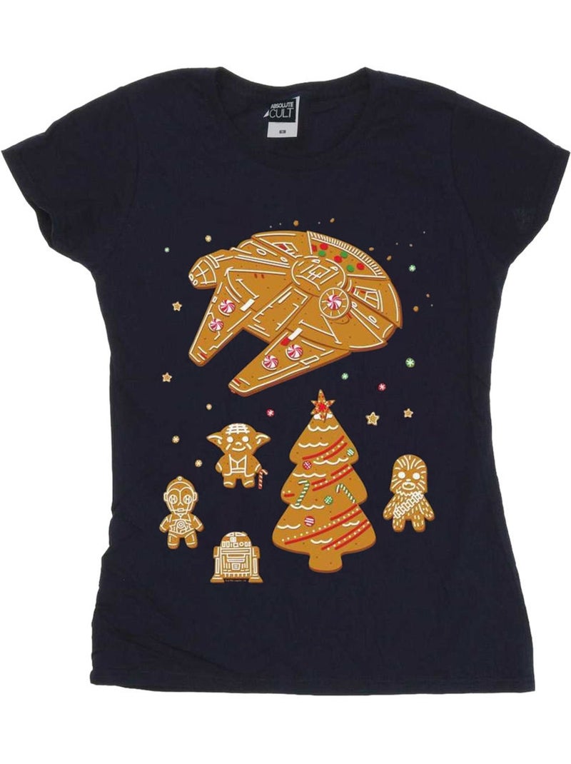 La Guerre des étoiles - T-shirt GINGERBREAD REBELS Bleu marine - Kiabi