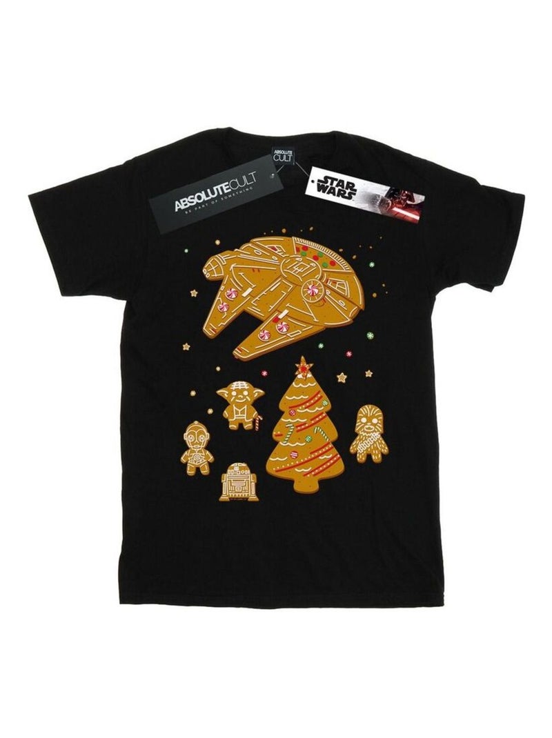 La Guerre des étoiles - T-shirt GINGERBREAD REBELS Noir - Kiabi