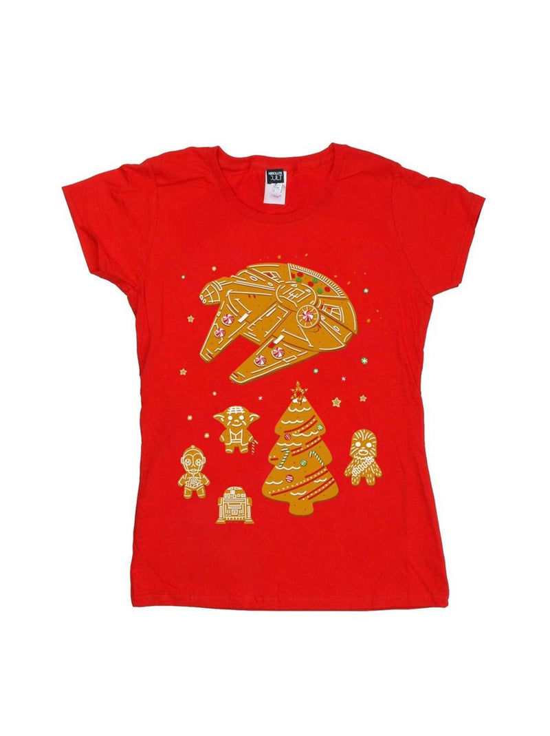 La Guerre des étoiles - T-shirt GINGERBREAD REBELS Rouge - Kiabi