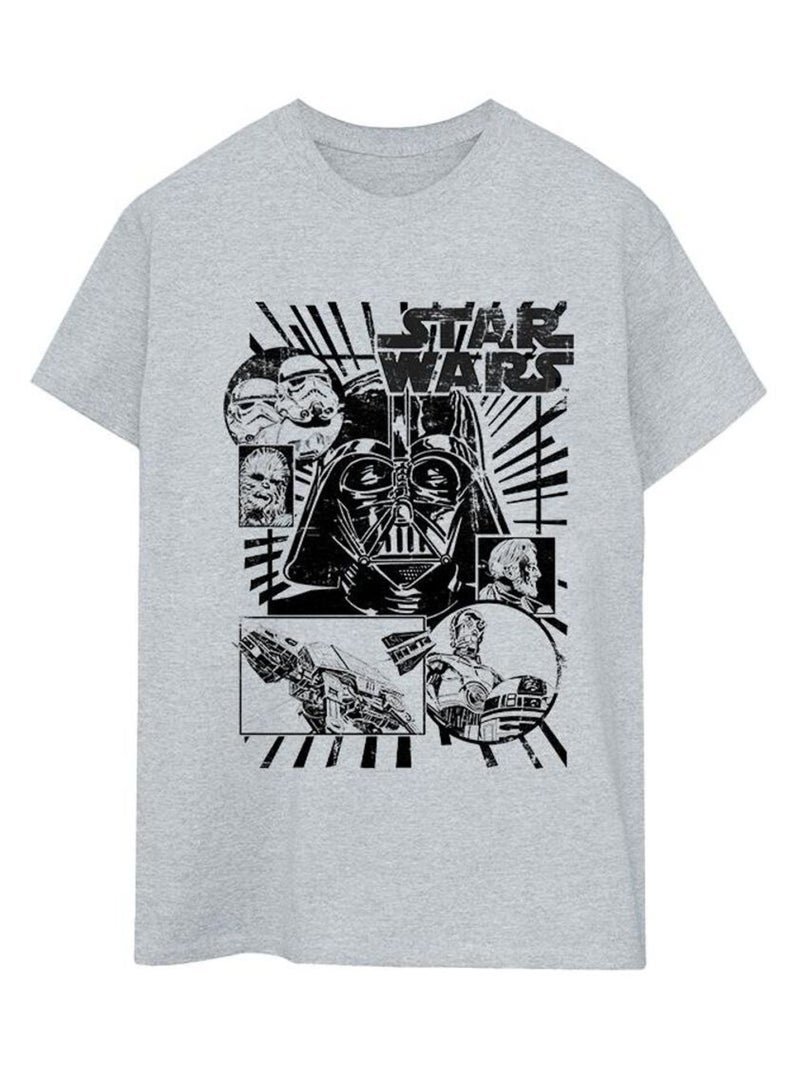 La Guerre des étoiles - T-shirt Gris chiné - Kiabi