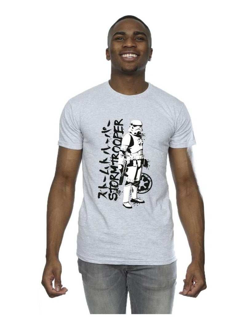 La Guerre des étoiles - T-shirt Gris chiné - Kiabi