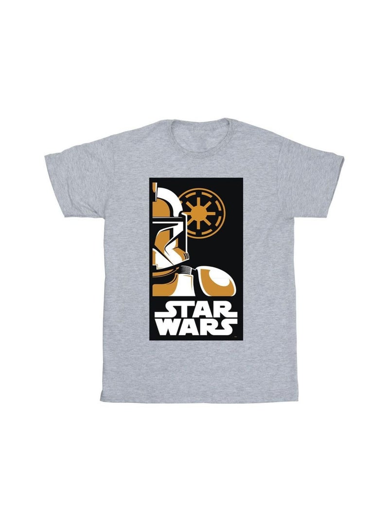 La Guerre des étoiles - T-shirt Gris chiné - Kiabi