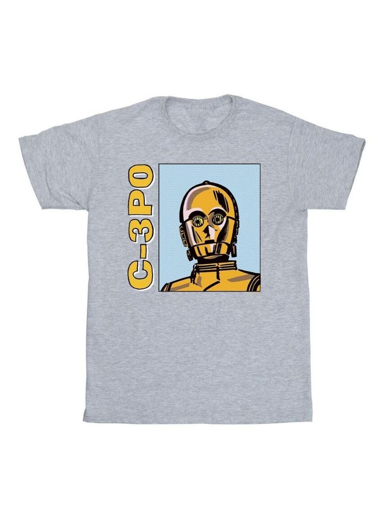 La Guerre des étoiles - T-shirt Gris chiné - Kiabi