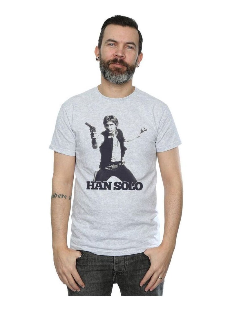 La Guerre des étoiles - T-shirt Gris chiné - Kiabi