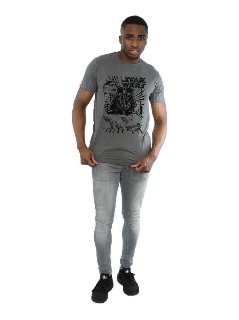 La Guerre des étoiles - T-shirt Gris Noir - Kiabi