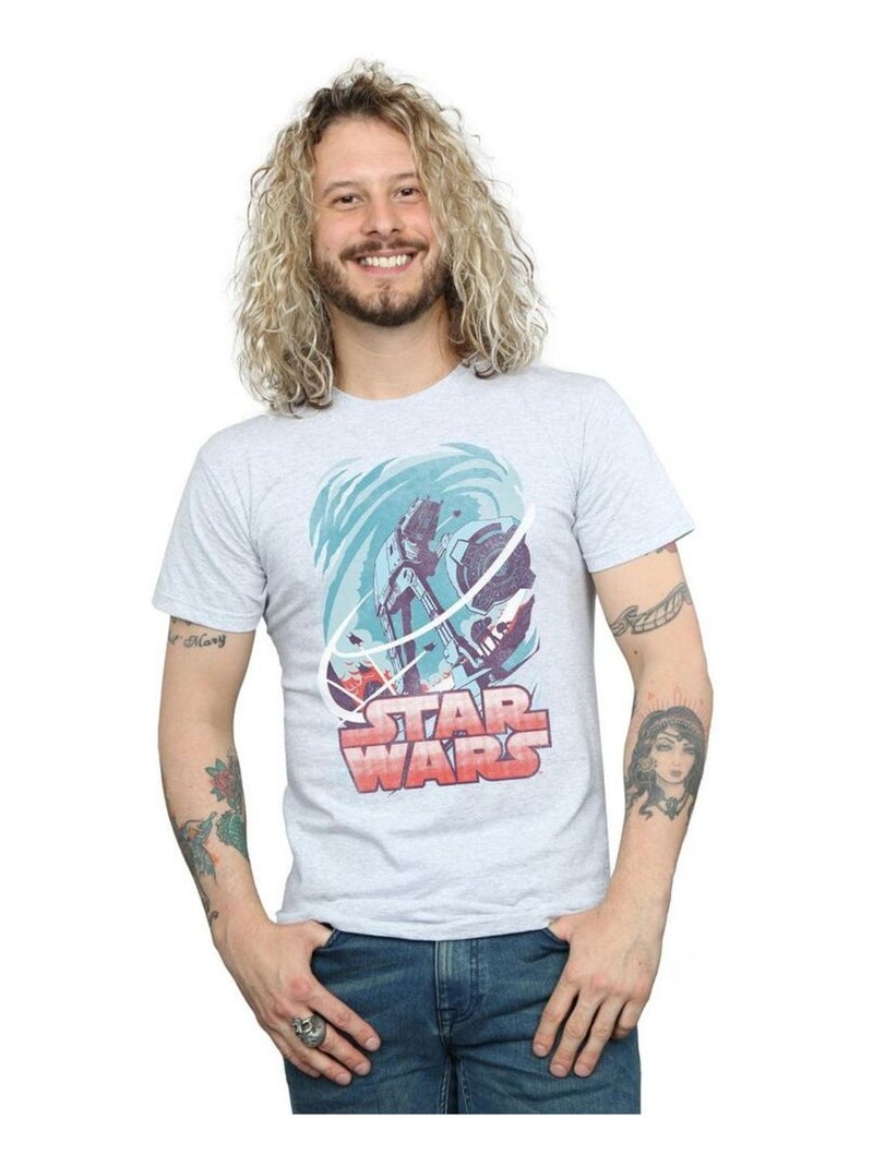 La Guerre des étoiles - T-shirt HOTH Gris chiné - Kiabi