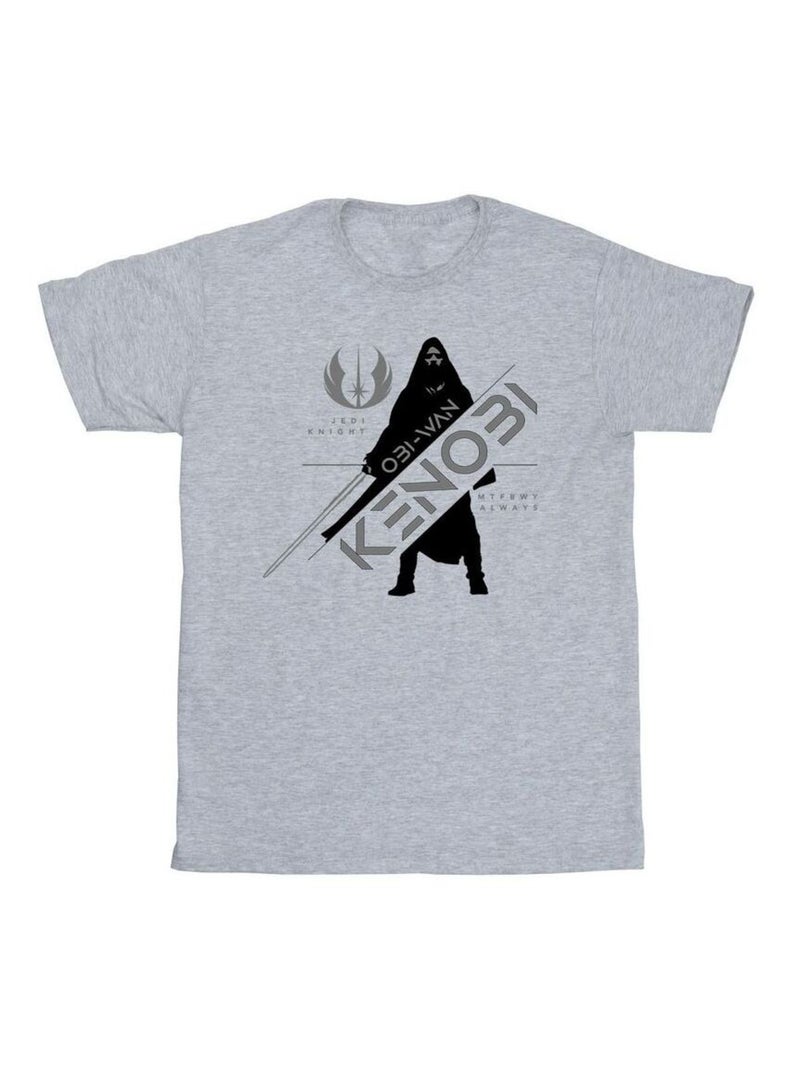 La Guerre des étoiles - T-shirt JEDI KNIGHT Gris chiné - Kiabi