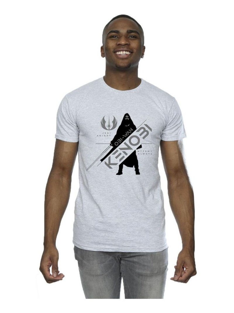 La Guerre des étoiles - T-shirt JEDI KNIGHT Gris chiné - Kiabi