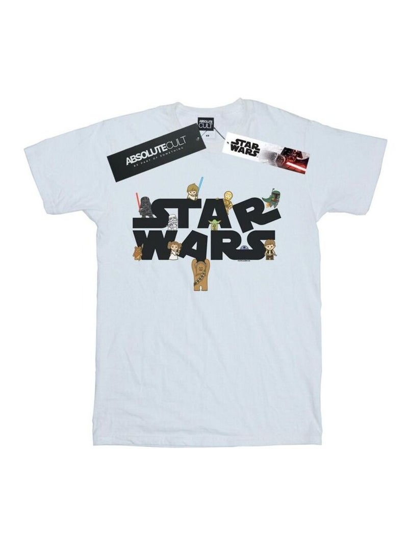 La Guerre des étoiles - T-shirt KIDDIE Blanc - Kiabi