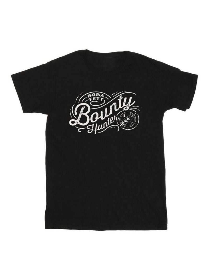 La Guerre des étoiles - T-shirt Le Livre de Boba Fett BOUNTY HUNTER Noir - Kiabi