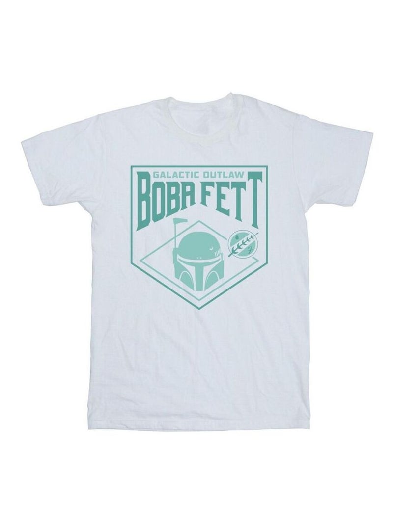 La Guerre des étoiles - T-shirt Le Livre de Boba Fett GALACTIC Blanc - Kiabi