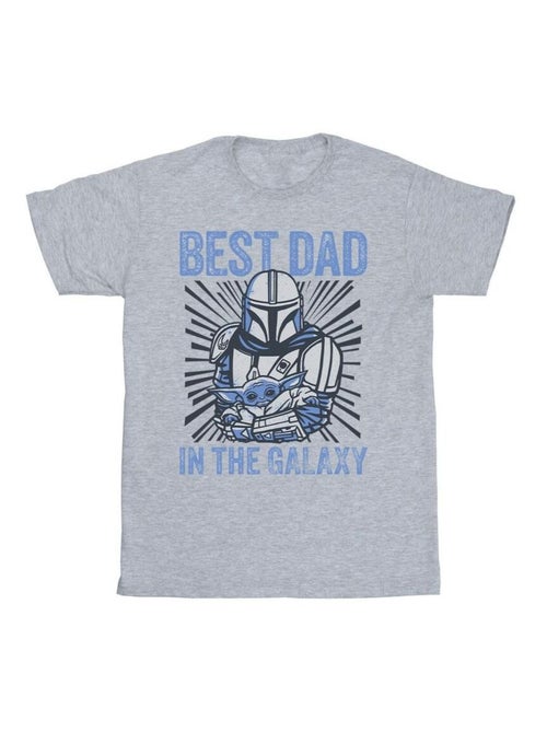 La Guerre des étoiles - T-shirt MANDALORIAN BEST DAD GALAXY - Kiabi