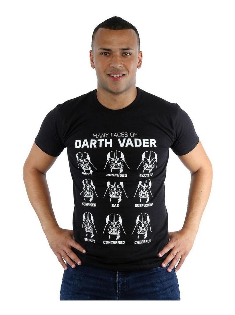 La Guerre des étoiles - T-shirt MANY FACES OF DARTH Vador (Dark Vador) Noir - Kiabi