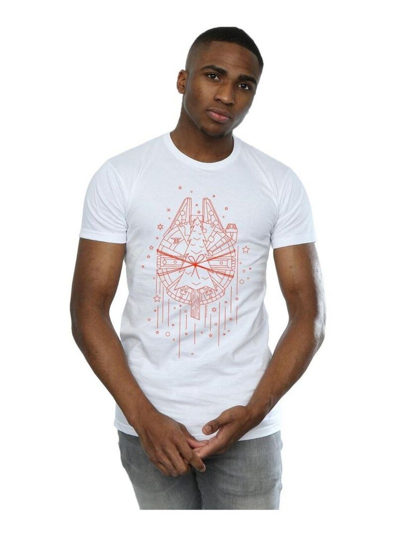 La Guerre des étoiles - T-shirt MILLENNIUM DELIVERY Blanc - Kiabi