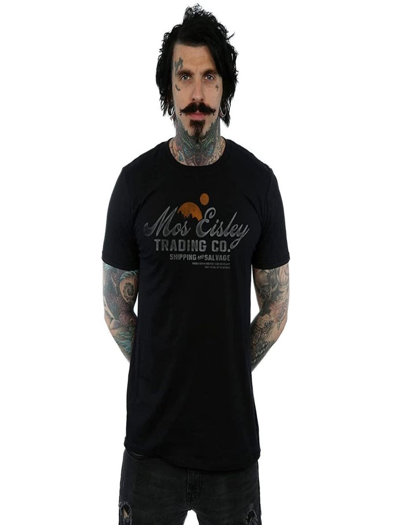 La Guerre des étoiles - T-shirt MOS EISLEY TRADING CO Noir Orange - Kiabi
