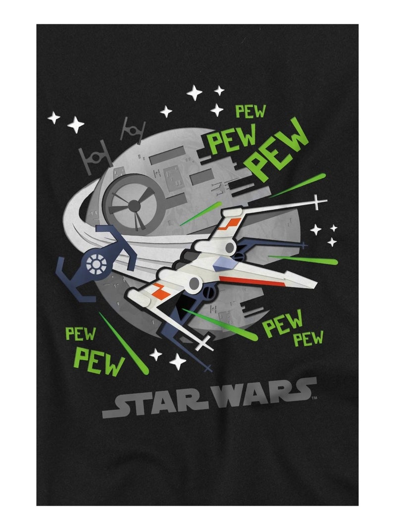 La Guerre des étoiles - T-shirt motif Aile-X Noir - Kiabi