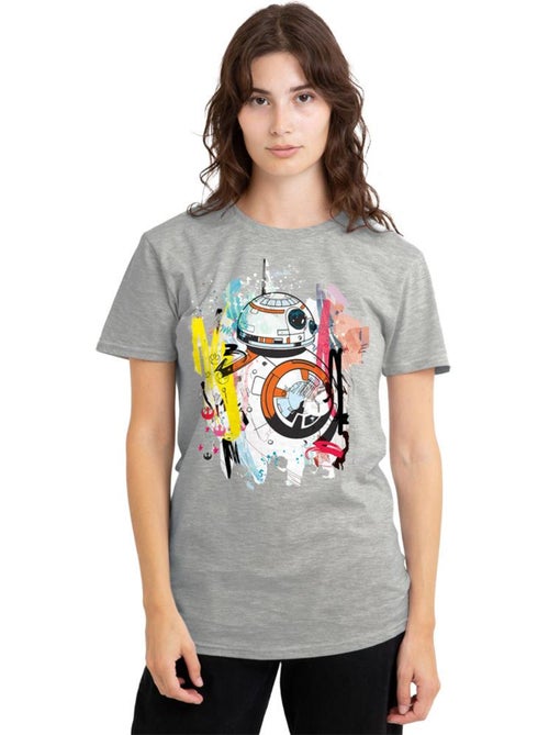 La Guerre des étoiles - T-shirt motif BB-8 motif/style abstrait (BB-8) - Kiabi