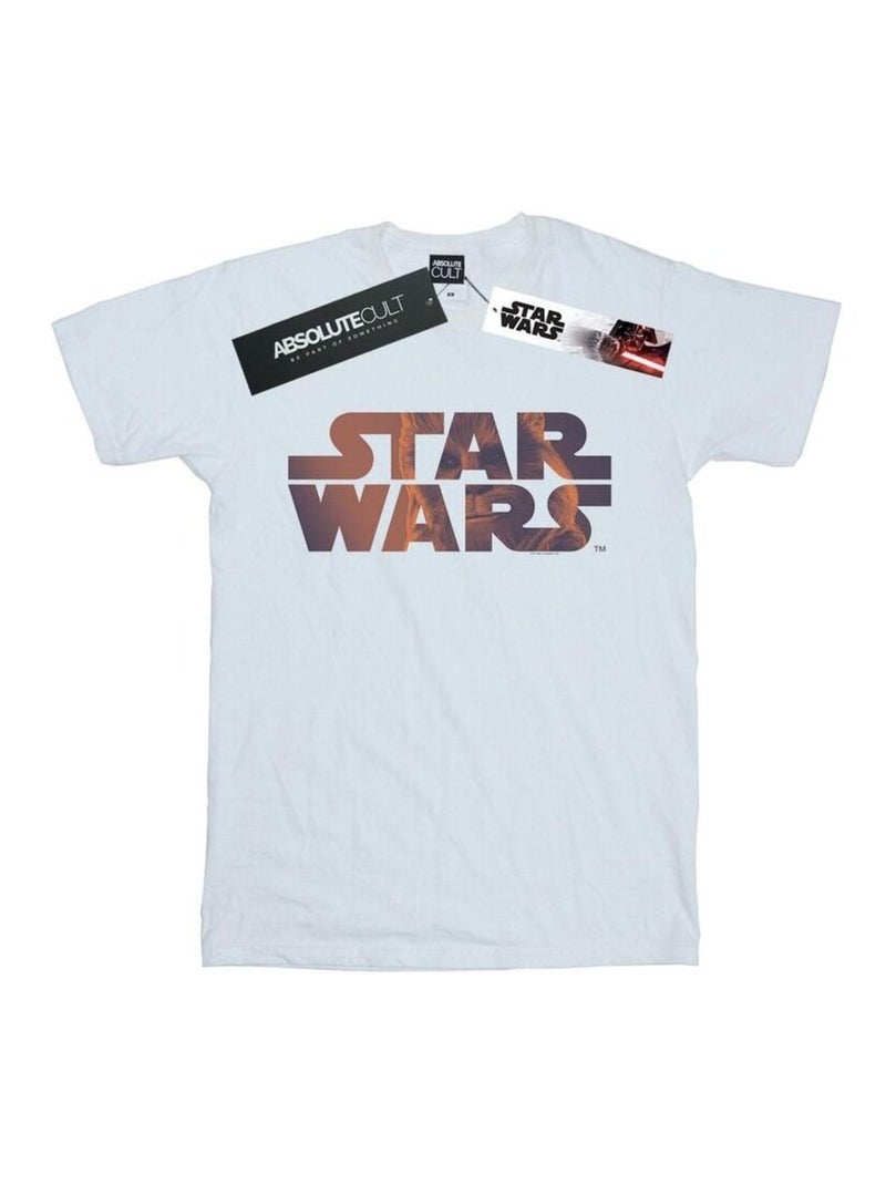 La Guerre des étoiles - T-shirt motif Chewbacca motif/style logo Blanc - Kiabi
