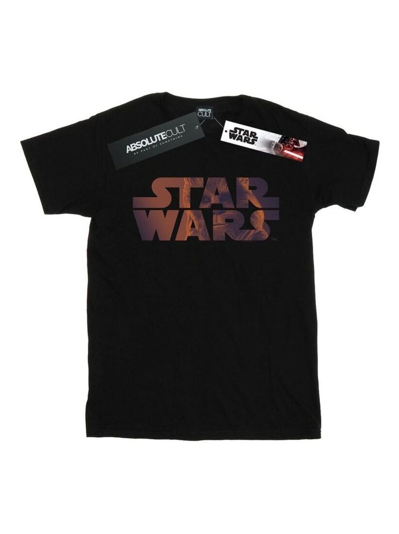 La Guerre des étoiles - T-shirt motif Chewbacca motif/style logo Noir - Kiabi