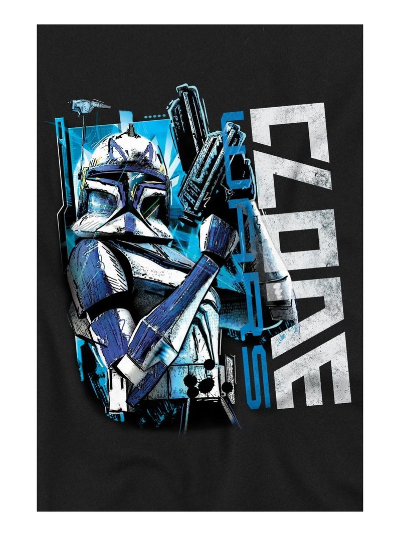 La Guerre des étoiles - T-shirt motif Clone Rex Noir - Kiabi