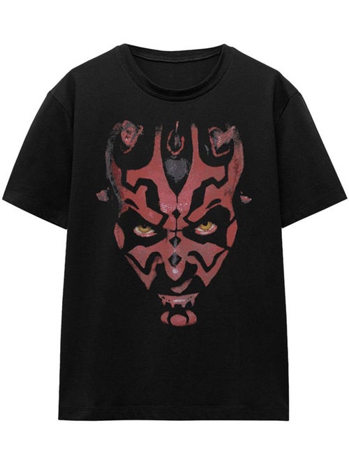 La Guerre des étoiles - T-shirt motif Dark Maul motif/style gros visage (Dark Maul) - Kiabi