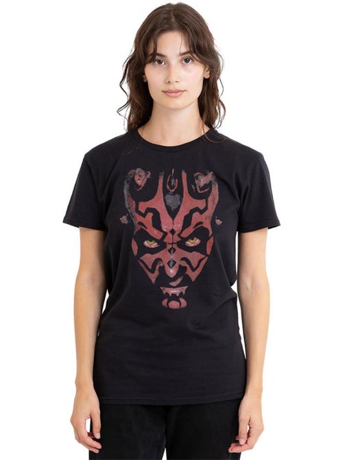 La Guerre des étoiles - T-shirt motif Dark Maul motif/style gros visage (Dark Maul) - Kiabi