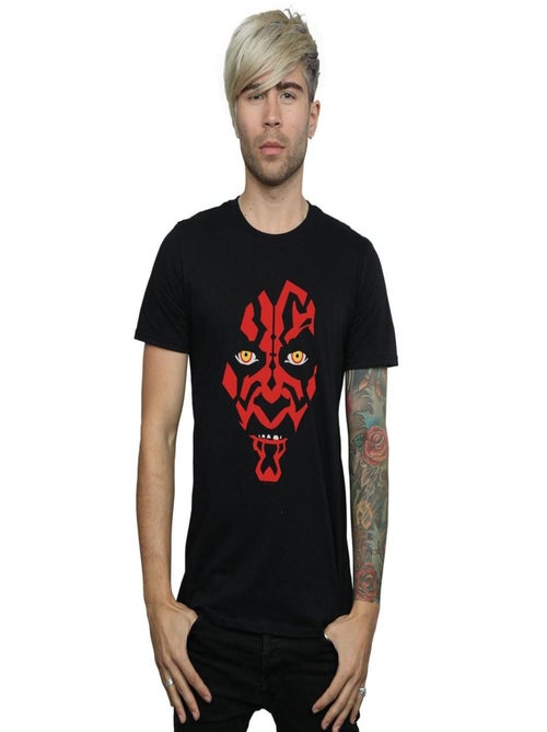 La Guerre des étoiles - T-shirt motif Dark Maul motif/style visage - Kiabi