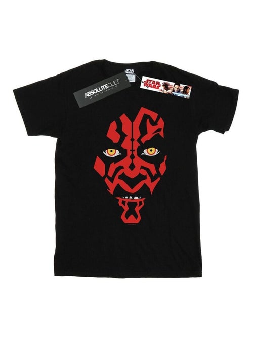 La Guerre des étoiles - T-shirt motif Dark Maul motif/style visage - Kiabi