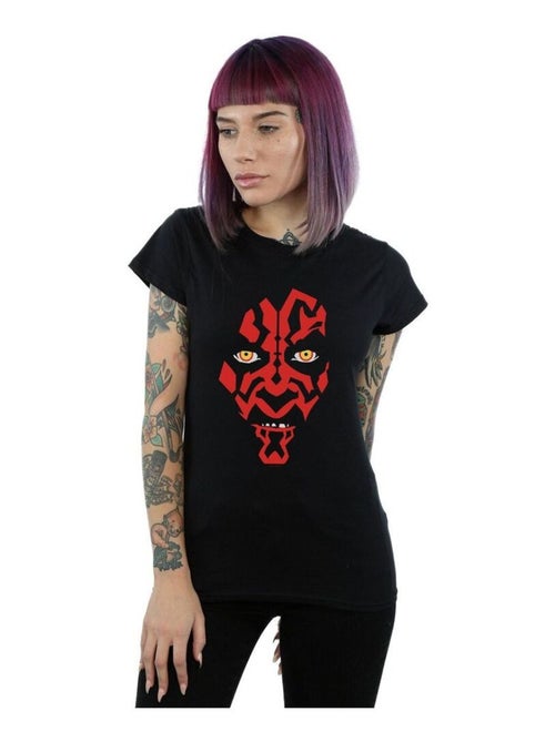 La Guerre des étoiles - T-shirt motif Dark Maul motif/style visage - Kiabi