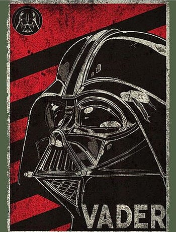 La Guerre des étoiles - T-shirt motif Dark Vador motif/style Propagande (Dark Vador)