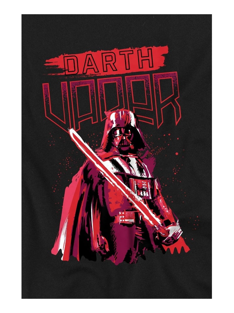 La Guerre des étoiles - T-shirt motif Dark Vador style peint Noir - Kiabi