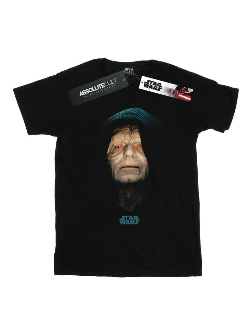 La Guerre des étoiles - T-shirt motif Empereur Palpatine Noir - Kiabi