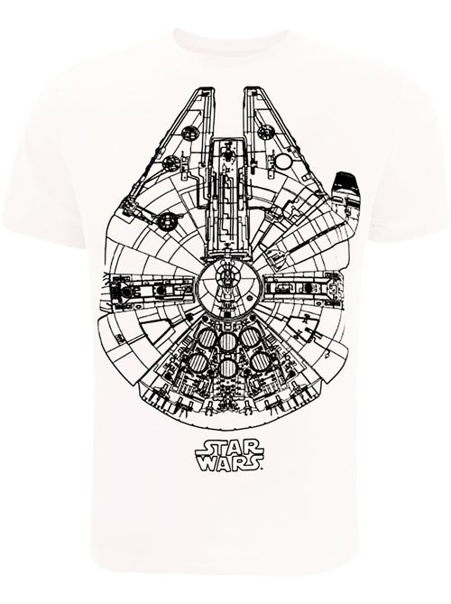 La Guerre des étoiles - T-shirt motif Faucon Millennium - Kiabi