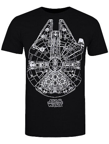 La Guerre des étoiles - T-shirt motif Faucon Millennium