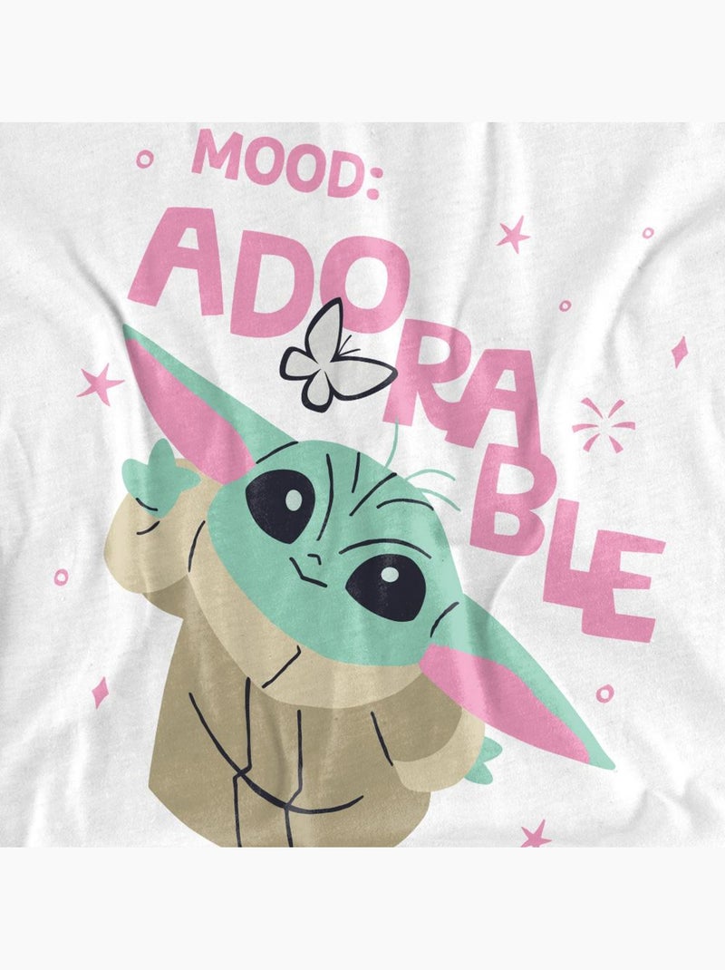 La Guerre des étoiles - T-shirt motif Grogu MOOD ADORABLE (Grogu) Blanc - Kiabi