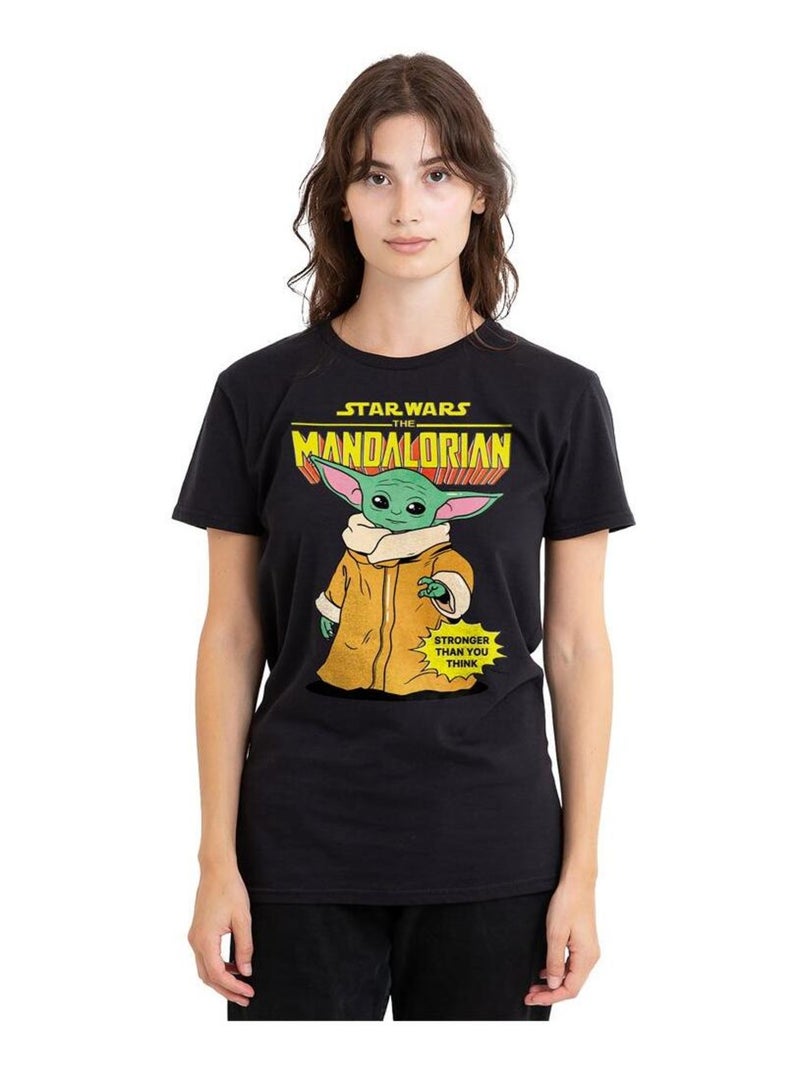 La Guerre des étoiles - T-shirt motif Grogu STRONG Noir - Kiabi