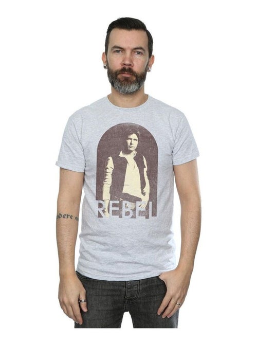 La Guerre des étoiles - T-shirt motif Han Solo REBEL - Kiabi