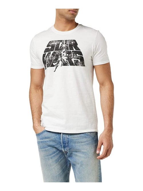 La Guerre des étoiles - T-shirt motif logo style rétro - Kiabi
