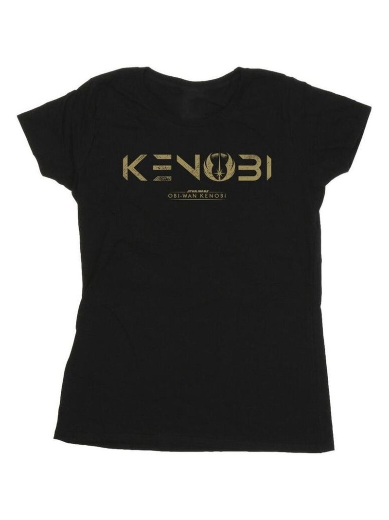 La Guerre des étoiles - T-shirt motif Obi-Wan Kenobi motif/style logo Noir - Kiabi