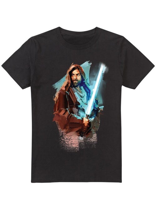 La Guerre des étoiles - T-shirt motif Obi-Wan Kenobi style peint - Kiabi