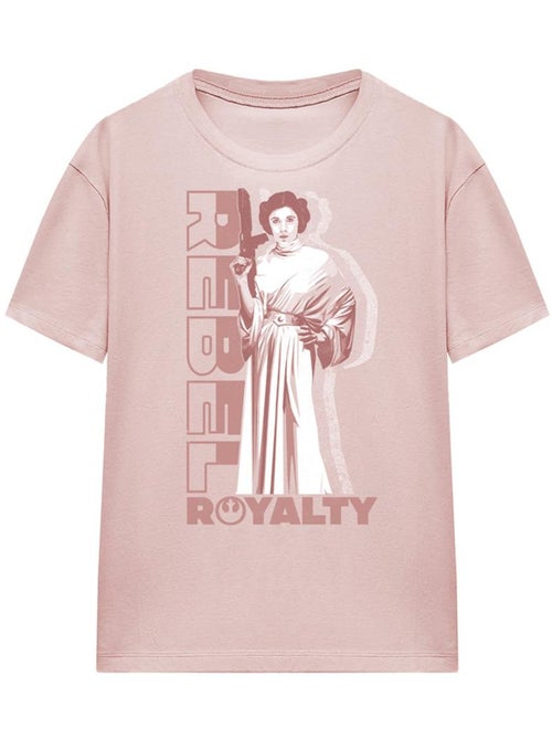 La Guerre des étoiles - T-shirt motif Princesse Leia REBEL ROYALTY (Princesse Leia) - Kiabi
