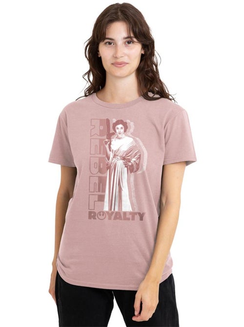 La Guerre des étoiles - T-shirt motif Princesse Leia REBEL ROYALTY (Princesse Leia) - Kiabi