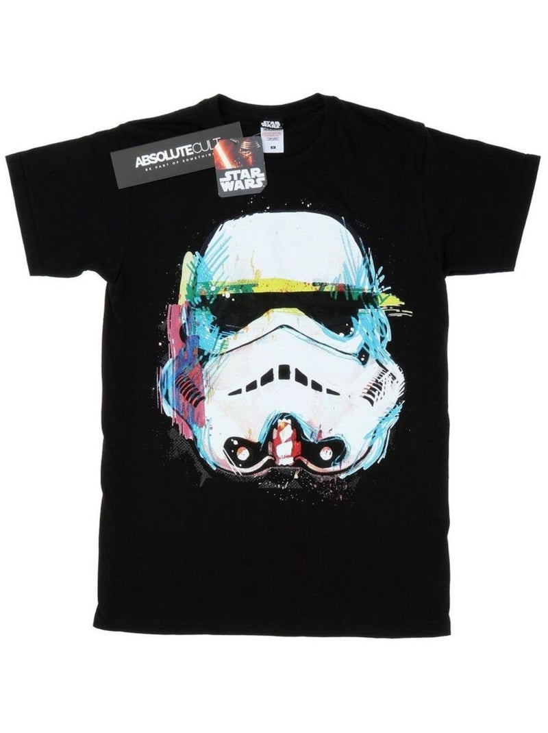 La Guerre des étoiles - T-shirt motif Stormtrooper motif/style Art COMMAND Noir - Kiabi