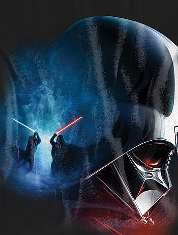La Guerre des étoiles - T-shirt motifs Obi-Wan Kenobi et Vador sur affiche