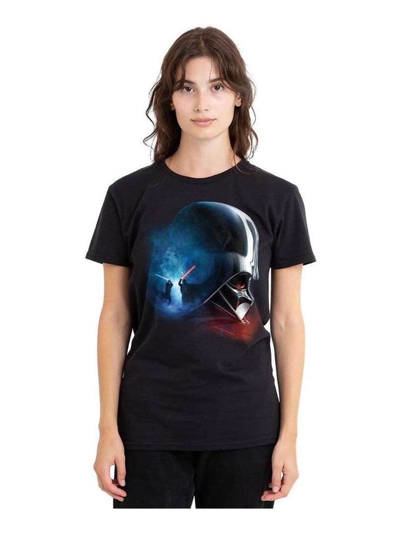 La Guerre des étoiles - T-shirt motifs Obi-Wan Kenobi et Vador sur affiche Noir - Kiabi